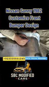 Nissan Sunny 1980 Customize Front Bumper Design #NissanSunny #sbcmodifier #ModifiedCars #Shorts