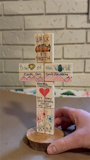 Christmas Christian Gift Idea #christian #christmas #jesus #cross #diy