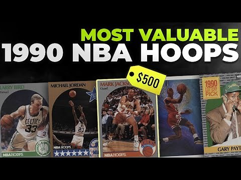 Top 25 Most Expensive 1990 NBA Hoops Basketball Cards