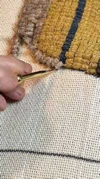 Rug hooking on a lazy Sunday afternoon