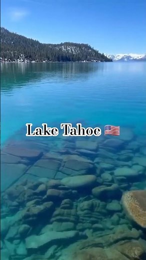 Lake Tahoe ✨ O espelho azul da natureza 🌊🏞️