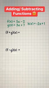 3.1K views · 29 reactions | Adding and Subtracting Functions #mathlove #math #mathtutor #viralmath #mathematics #mathpatterns #educational #viral | Math Love | Facebook