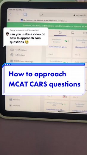 Reply to @ucanbrewit so hard to fit everything in under 1 min but here is a brief overview of my CARS strategy! #fyp #foryoupage #mcat #premed #med