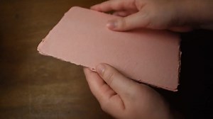 Pink Handmade Paper "strawberry Cream" - Recycled Paper, Bright Pink Paper, Deckled Edges - Etsy