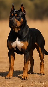 8.4K reactions · 266 shares | DOBERMAN + BULLDOG: The PERFECT Guard Dog Hybrid is HERE  ¡Conoce al híbrido guardián PERFECTO!  La mezcla de Dóberman y American Bulldog combina elegancia, velocidad y una fuerza masiva para crear una máquina de protección. ¿Es esta la mejor combinación? ¡Opina abajo!  #Doberman #AmericanBulldog #BulldogMix #DobermanMix #GuardDog #PerroGuardian #HybridDog #PerroFuerte #Viral #Shorts #Reels #Mascotas #perrosiamazing | Perros IA mazing | Facebook