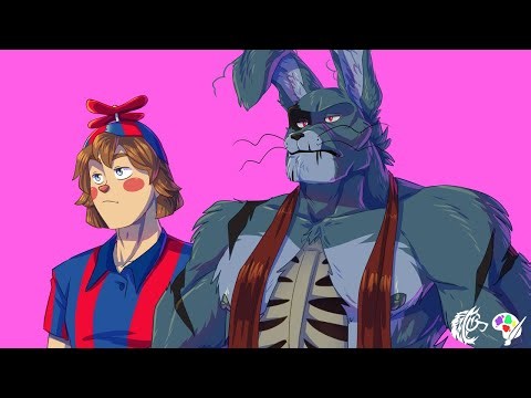 Buff Nightmare Bonnie + Handsome Balloon Boy - Speedpaint