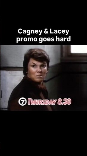 This 1986 promo for ‘Cagney & Lacey’ goes hard #80s #80stv