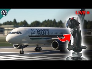 Flying The Bus With the Thrustmaster Warthog Stick - MSFS Live