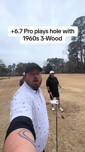 198K views · 690 reactions | 6.7+ Pro plays hole with 3 wood from the 1960s #golf #golftiktok #golftok #golftips #golfcourse #golfer #golfswing | Almost Average Golf | Facebook