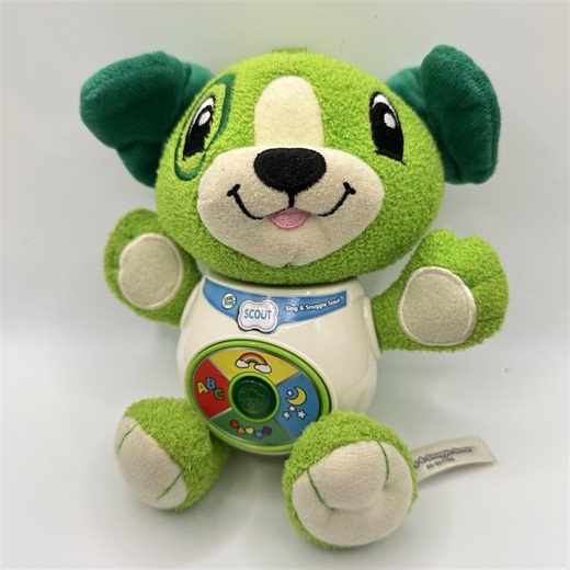 Leapfrog Sing & Snuggle Scout 8" Green Puppy Plush Electronic Toy - Etsy