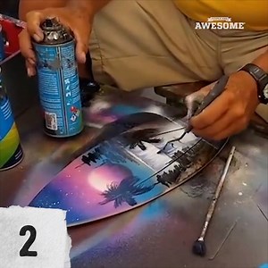 4.1M views · 71K reactions | We're counting down the TOP 20 Spotlight creators of the year! Coming in at number 2, watch this talented street artist paint a stunning scene!  | Spotlight | Facebook