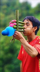 Amazing Bamboo Shooter with Four Colour Balloons #DIY