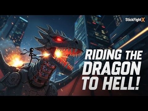 Stickman Ninja vs. a GOD-TIER Mecha-Dragon!