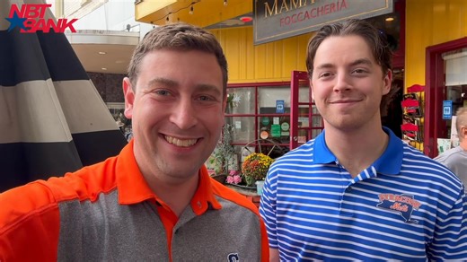 1.8K views · 39 reactions | Last week, our broadcast team finished the 2025 season with a tasty meal at a popular Italian restaurant in Lehigh Valley for our final NBT Bank On-the-Go Video of the year. Stay in control with mobile banking from NBT Bank, and sign up for NBT Bank alerts to help protect you from fraud. | Syracuse Mets | Facebook