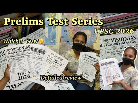 UPSC Prelims Test Series 2026📚| Vision IAS vs Vajiram vs Forum IAS | Tamil vlog
