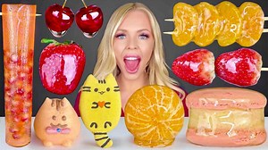 275K views · 5.3K reactions | ASMR CANDIED FRUIT, TANGHULU MACARON,...