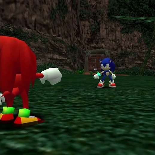 Knuckles oh no meme origin story (Sonic Adventure)