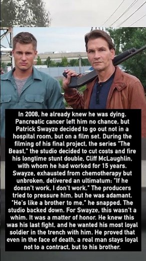 Patrick Swayze’s Defiant Final Ultimatum: Why He Refused to Work Without His "Brother"
