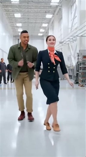 Flight Attendant & Aircraft Mechanic Dance Duo!