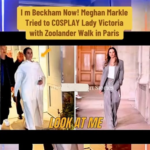 19K views · 161 reactions | I’m Beckham Now!” Meghan Markle Channels Lady Victoria with Zoolander Walk in Paris #princeharry #royalfamilydrama #fblifestyle | Breaking royal 10 | Facebook