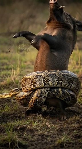 Twisted Until Its Bones Broke! The Story of a Fighting Pig That Nearly Died #pig #python #wildlife