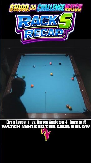 Efren Reyes vs Darren Appleton 10 Ball Rack 5 Recap