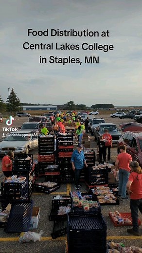 Every month on the first Tuesday, we host Ruby's pantry, a drive-thru food distribution event. #CultureofCaring | Central Lakes College