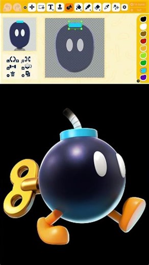 How to make Bob-omb from Super Mario #bobomb #supermario