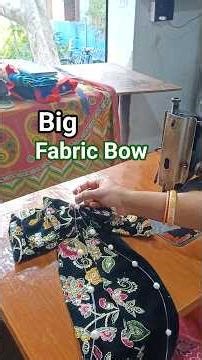 Big Bow Sewing Tutorial and Worksheet #shorts 🪡