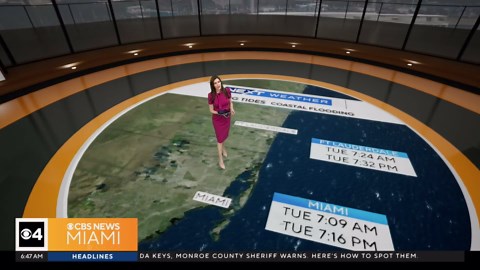 Higher than normal tides expected in South Florida due to full moon, breezy conditions