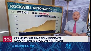 Jim Cramer explains why Rockwell Automation is back on his radar