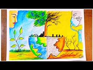 How to draw save tree save life/environment/save water save life/ new drawing#indiandrawing