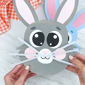 🐰 Bunny Paper Plate Craft ✂️ Get the template on the blog | Simple Everyday Mom