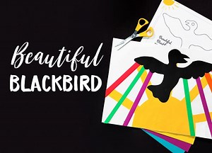 Beautiful Blackbird Art Project | Deep Space Sparkle