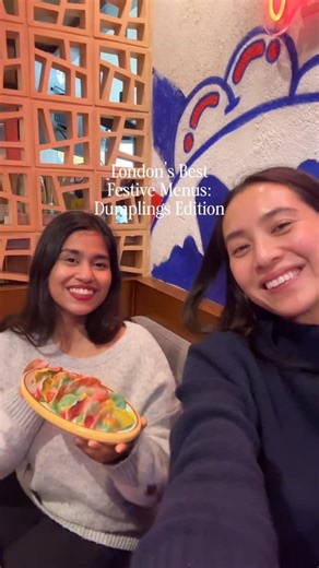 Shree on Instagram: "The cutest festive afternoon of dumpling making and feasting @xihome.dumplingsbay 🥟 🎄 . The Spitalfields branch of my favourite dumplings restaurant in London has launched a whole menu of Christmas specials inspired by their owner’s upbringing in northeastern China, which include: - Shredded Daikon fritters - Prawn and tobiko wontons - Slow braised short ribs in tomato broth - Christmas wreath steamed bagel stuffed with Dubai chocolate and pistachio . I absolutely loved th