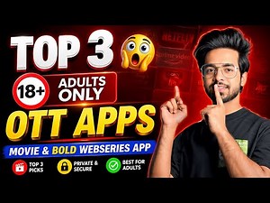Top 3 Bold Web Series Apps 2026 | Web Series Kaise Dekhe | Best Hot Webseries App 2026 | Legal Apps