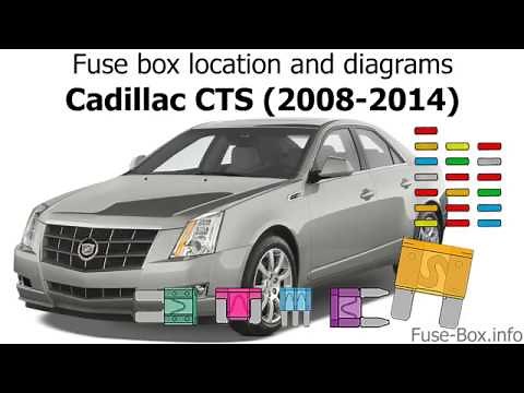 Fuse box location and diagrams: Cadillac CTS (2008-2014)