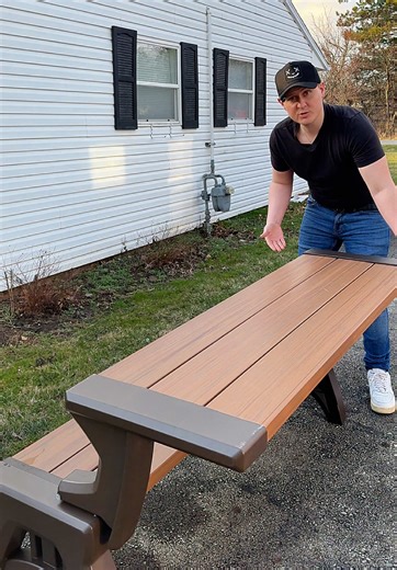If you’ve been searching for space saving outdoor furniture, this bench that converts into a table is one of those designs that instantly makes sense when you see it. It starts as a simple outdoor bench for a patio, porch, or backyard, but it easily unfolds into a table with seating on both sides when you need more space. This type of convertible bench table is perfect for small patios, apartment balconies, garden seating areas, deck furniture setups, or backyard hangout spots where flexibility 