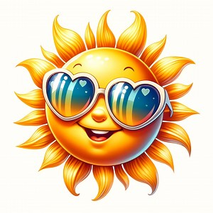 Sunglasses Sun Clipart: 12 JPG Bundle, Commercial Use (digital Download) - Etsy