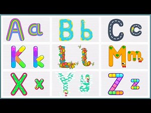 Basic ABC Letters Tracing Game – How to Write English Alphabet Phonic Sounds