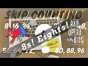 Skip Counting by 8s Rap Song with Skip Counting Worksheets