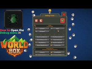 How to open the Debug menu in Worldbox