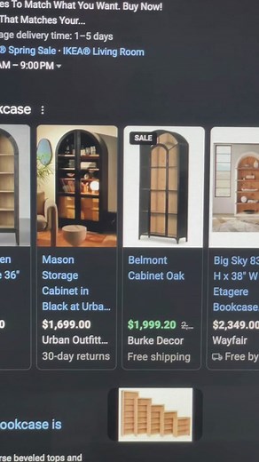 DIY Archtop Bookcase for under $300 - Plans and Tutorial coming soon - full tool and supply list below. . . . . . Tools Needed Circular Saw Miter Saw (optional) Jig Saw Nail Gun Table Saw Sander Clamps Measuring Tape Straight Edge / Framing Square Wood ($195) $51 3/4” 8x4 ply x 1 sheet $17 2.7 mm 8x4 ply x 1 sheet (Arch) $26 5 mm 8x4 ply x 1 sheet $5 x 6 foot 1x3 - 8 ($40) $4 - 6 foot 1x2 - 2 ($8) $24 - 3/4” x 20”x4ft Edge Glued Board ($48) $8 Edge Banding Nails / Screws / Glue ($29) $8 - 1 1/4”