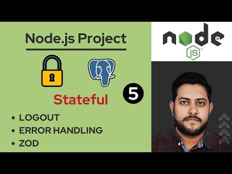 29. Logout & Error Handling & Zod | Node.js