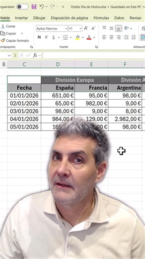 @mentorbifinanzas on Instagram: "Ten mucho cuidado con este tipo de tablas si quieres llevar tus datos de Excel a Power BI. Dos filas de títulos, celdas combinadas, todo pensado para “que se vea bien”… pero nada pensado para que el modelo de datos funcione. En este vídeo te enseño paso a paso cómo convertir una tabla con dos filas de encabezados en una tabla perfectamente estructurada para Power BI usando solo Power Query. Si vienes de finanzas y estás empezando a migrar tus Excels a Power BI, e