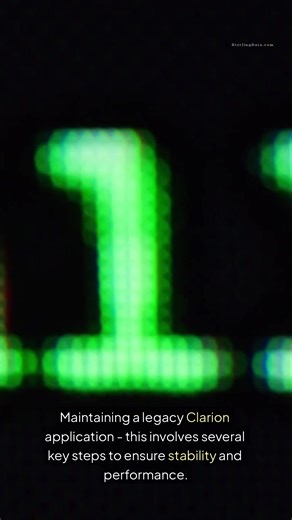 How do I maintain a legacy Clarion application?