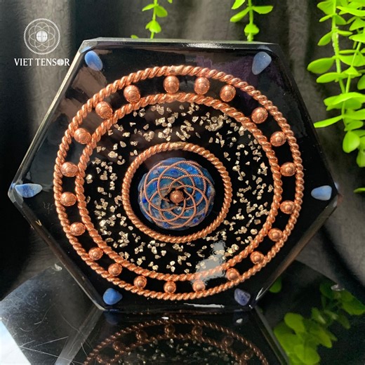Orgonite Energy Generator - Rodin Coil, Flower of Life - Etsy