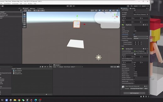 Unity 弹簧关节简单演示