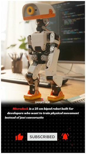 Introducing the Microduck Biped Robot! 🦆 #trending #gadgets #shorts #growth #explore