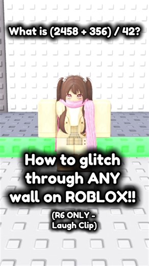 HOW TO GLITCH THROUGH ANY WALL ON ROBLOX (laugh clip) 😱😱 #roblox#glitch#robloxglitch#robloxtutorial#gaming